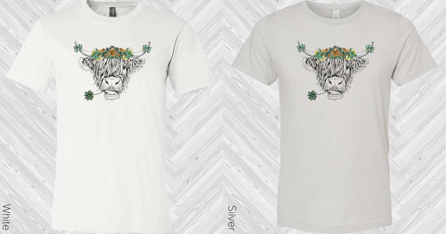 St Patricks Day Cow Graphic Tee Graphic Tee