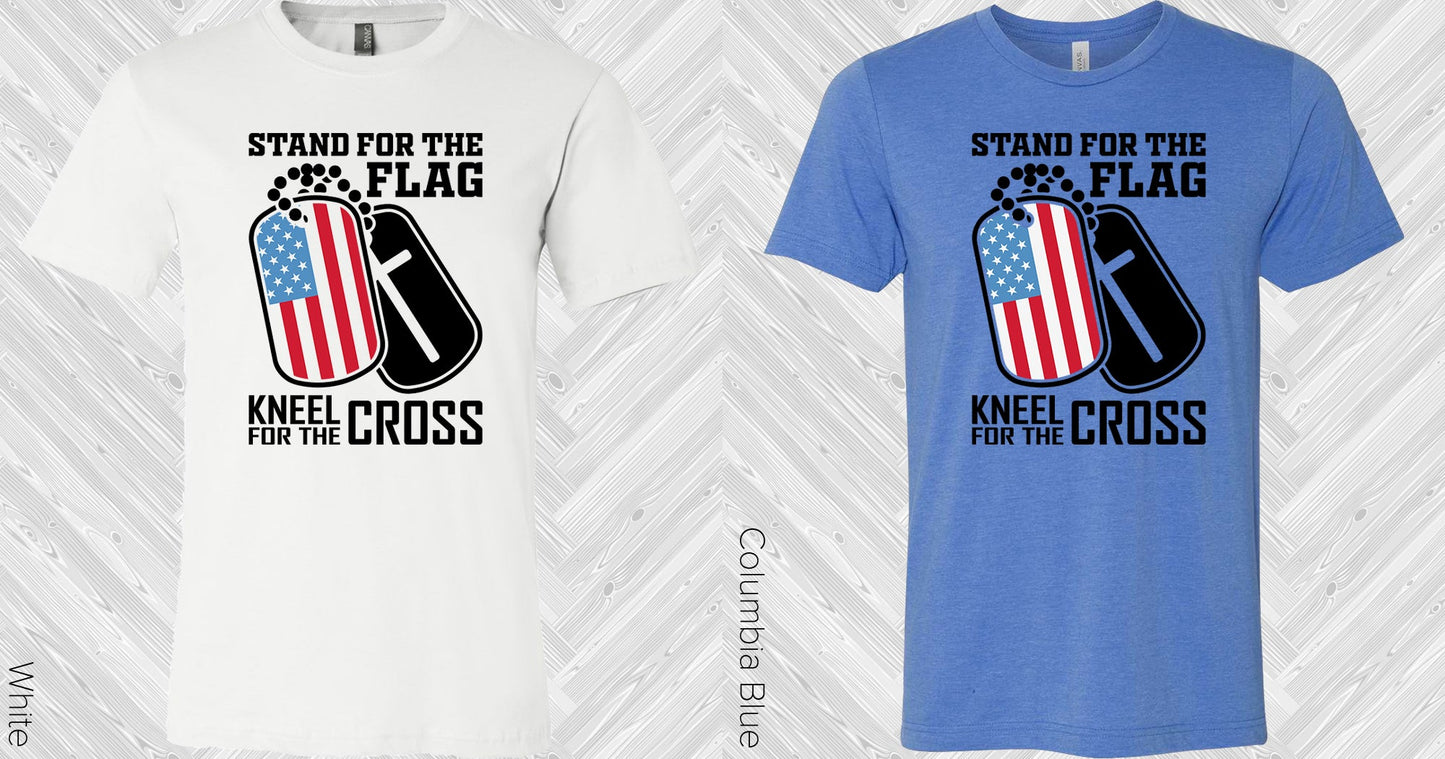 Stand For The Flag Kneel Cross Graphic Tee Graphic Tee