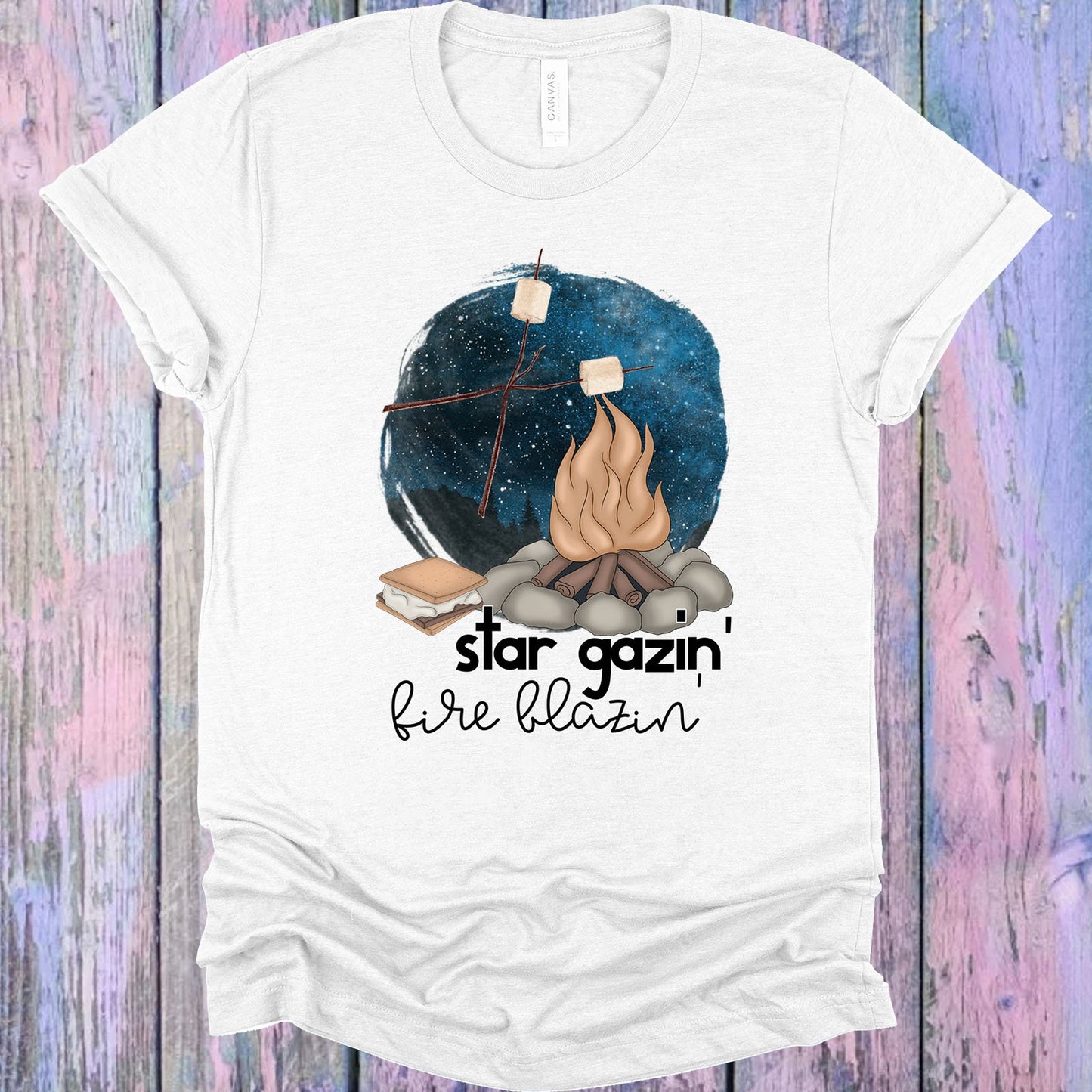 Star Gazin Fire Blazin Graphic Tee Graphic Tee