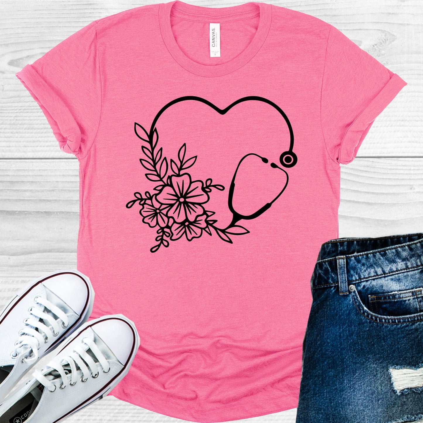 Stethoscope Mandala Graphic Tee Graphic Tee