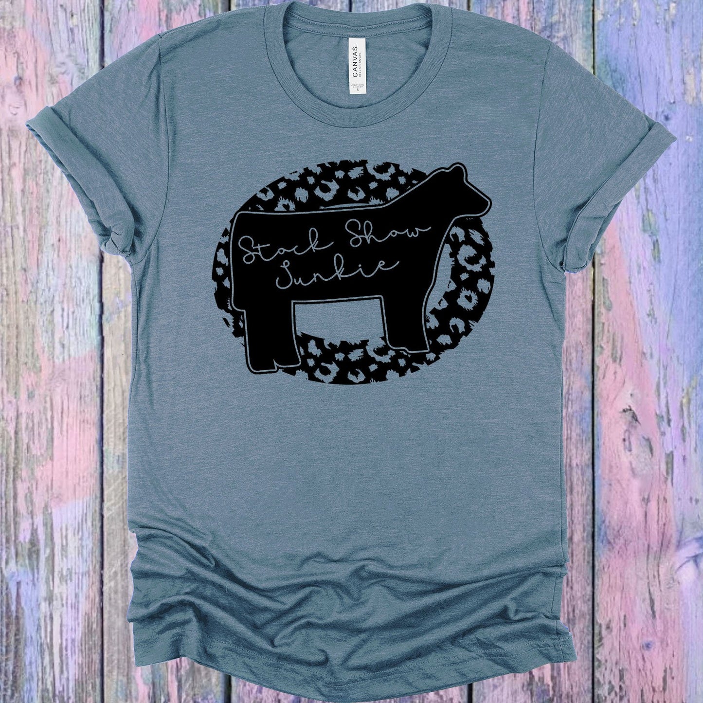 Stock Show Junkie Cow Graphic Tee Graphic Tee