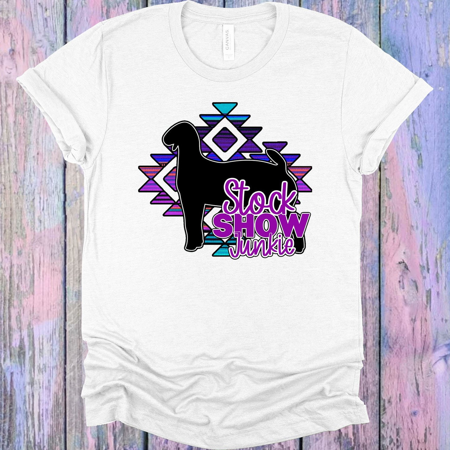 Stock Show Junkie Goat Graphic Tee Graphic Tee