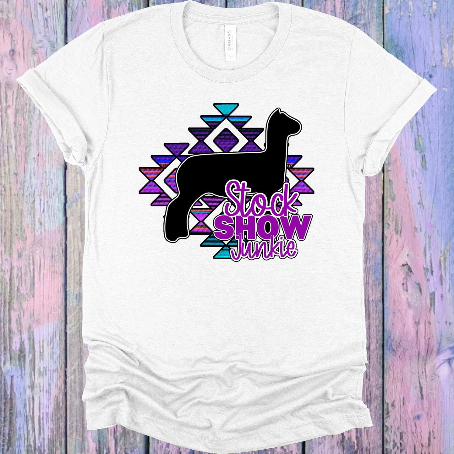 Stock Show Junkie Sheep Graphic Tee Graphic Tee