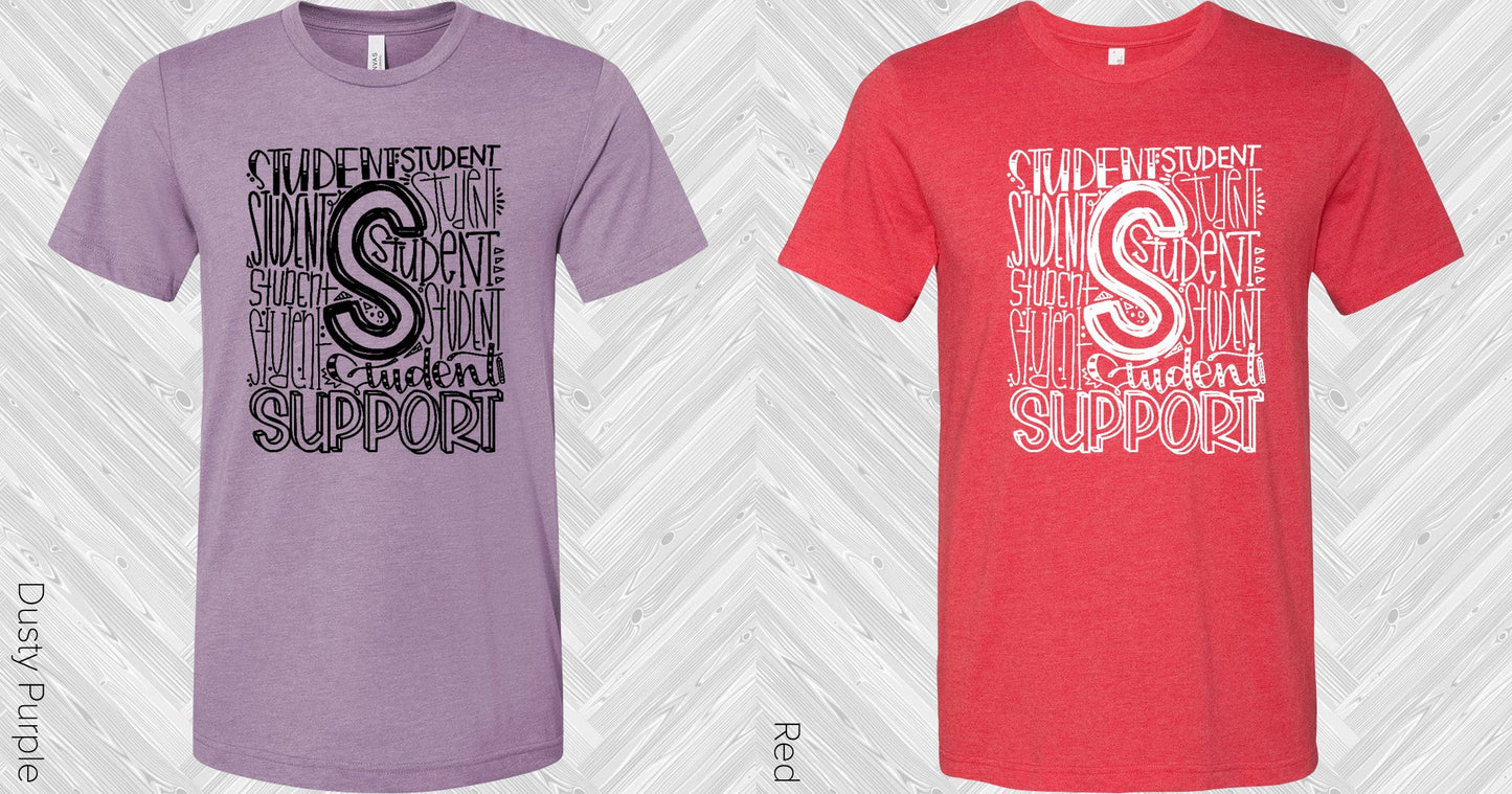 Student Support Subway Art Graphic Tee Graphic Tee