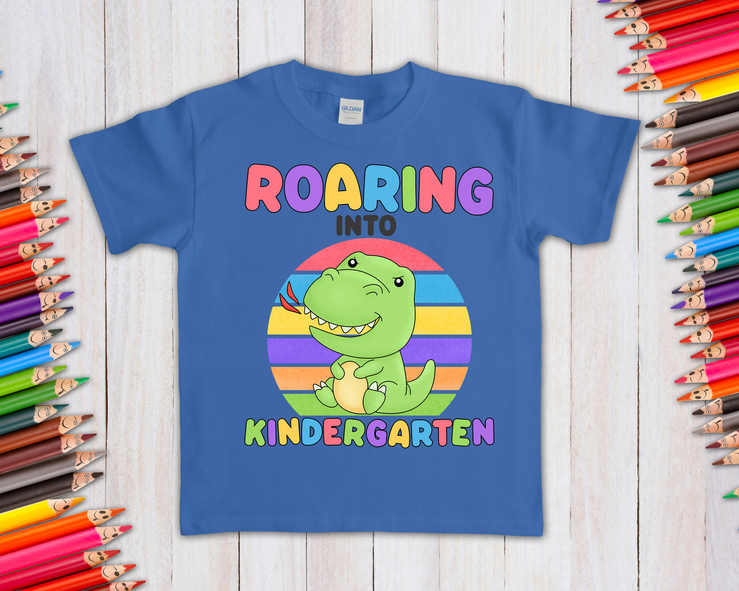 Roaring Into Crush School Grade (Customize Pre-K, K, 1-5) Graphic Tee