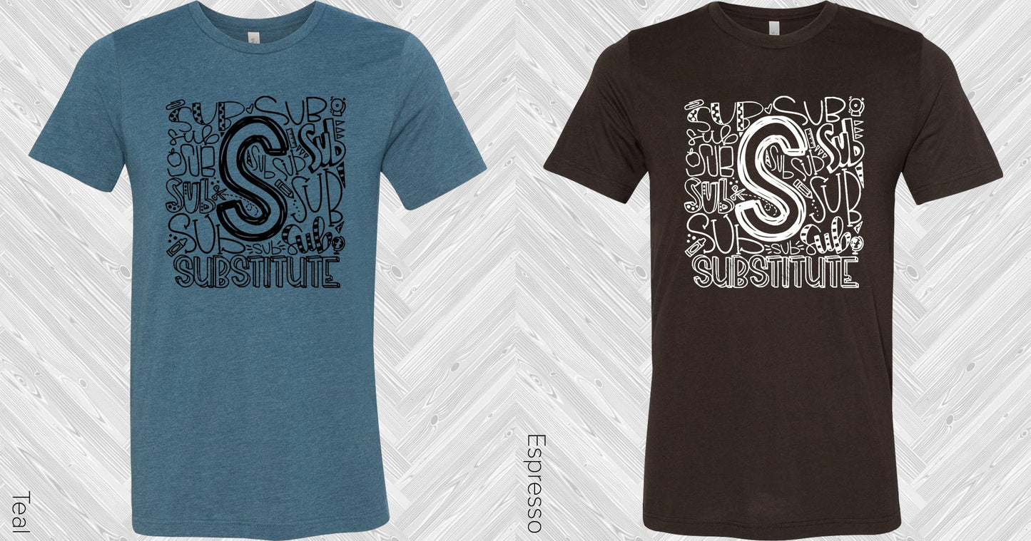 Substitute Subway Art Graphic Tee Graphic Tee