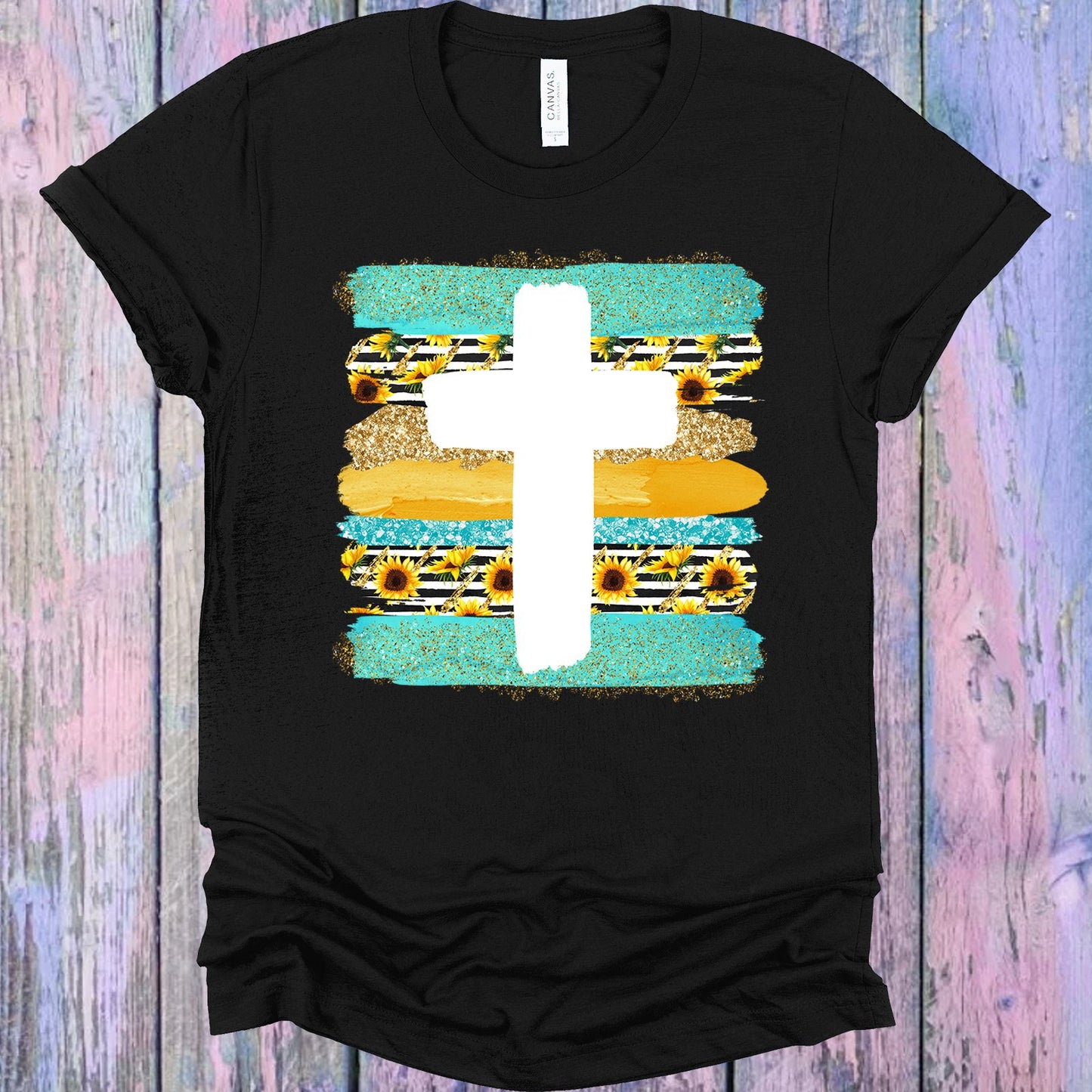 Sunflower Cross Graphic Tee Graphic Tee