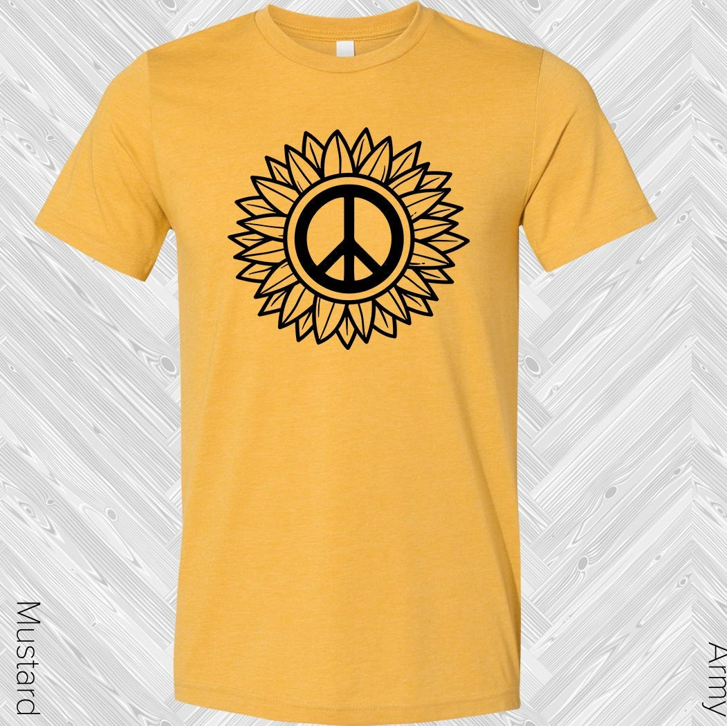 Sunflower Peace Sign Graphic Tee Graphic Tee
