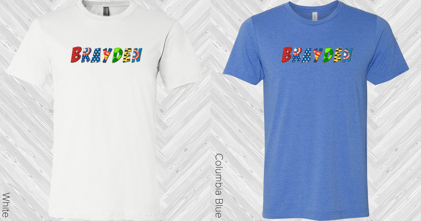 Superhero Letters Graphic Tee Graphic Tee