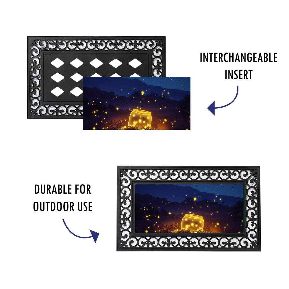 Fireflies Door Mat