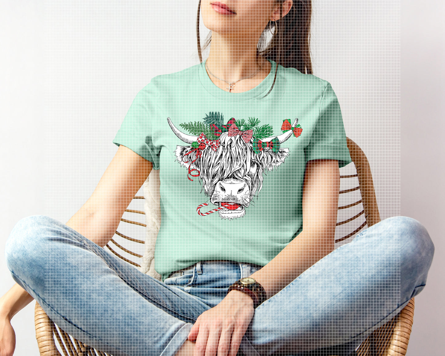 Christmas Cow Graphic Tee