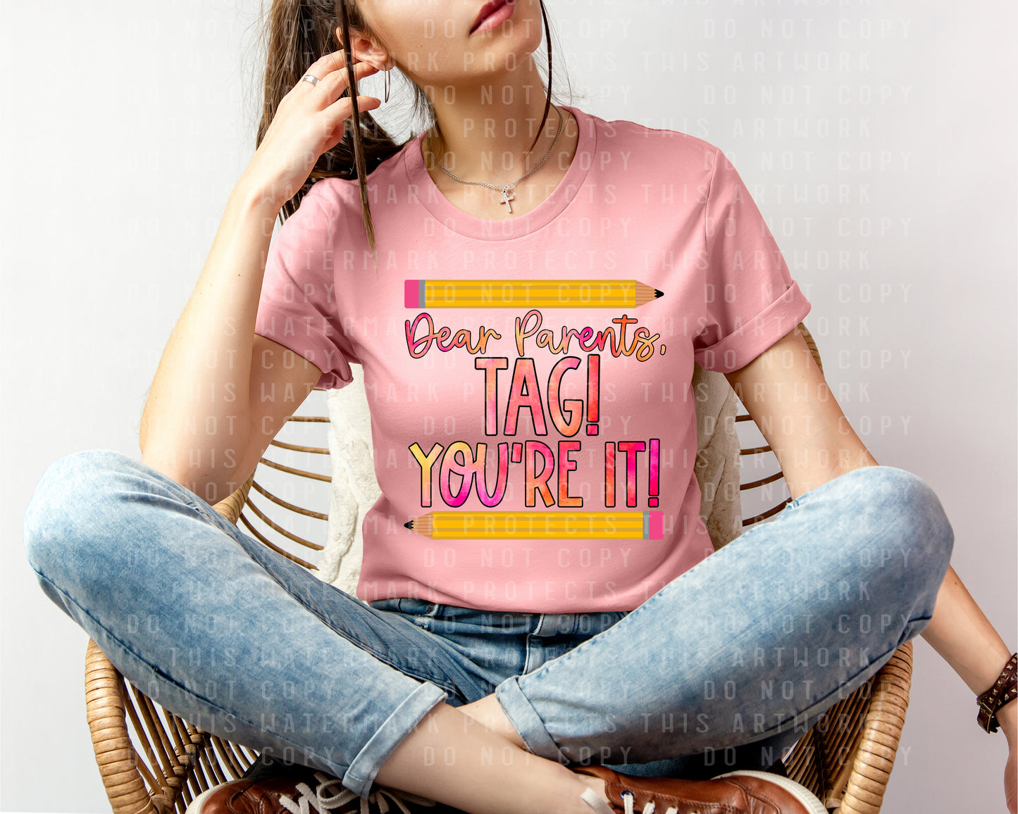 Dear Parents Tag You're It Graphic Tee (Copy)