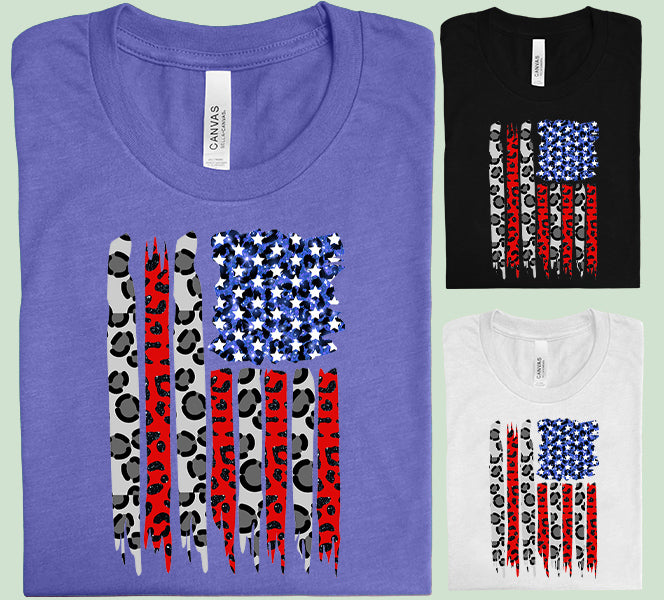 Leopard Flag Graphic Tee
