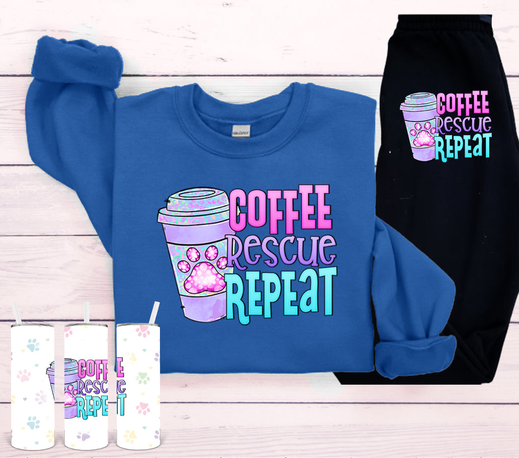 Coffee Rescue Repeat Graphic Tee Graphic Tee