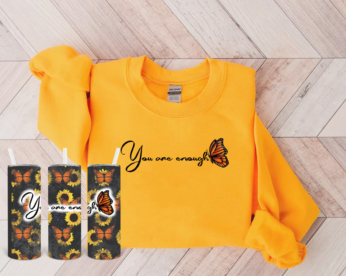 You Are Enough 20 Oz Skinny Tumbler