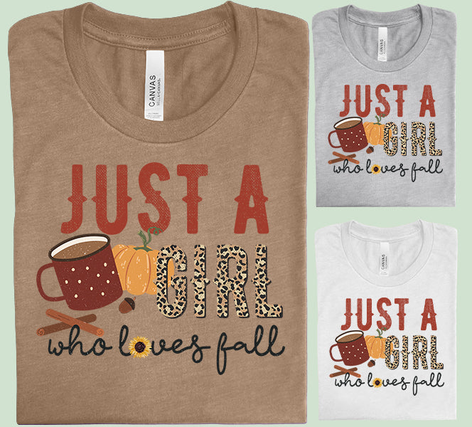 Just a Girl Who Loves Fall Graphic Tee