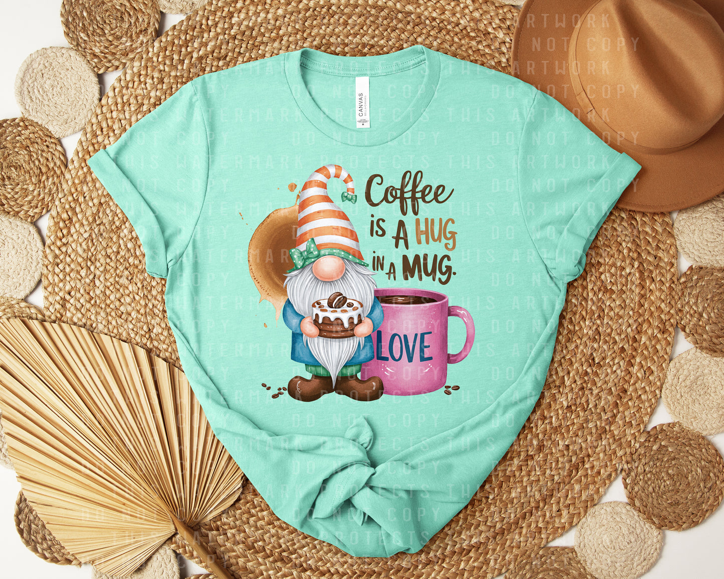 Coffee is a Hug in a Mug Graphic Tee