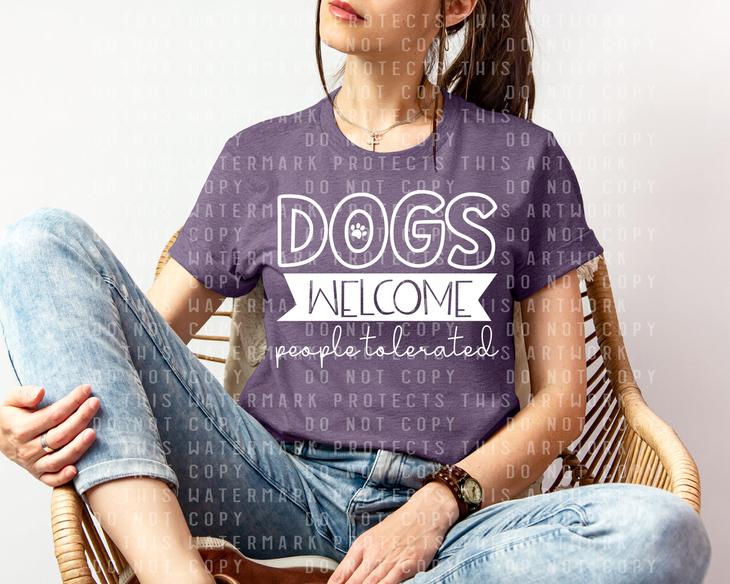 Dogs Welcome People Tolerated Graphic Tee