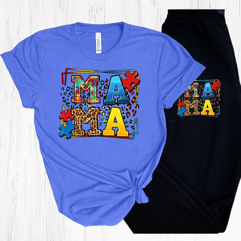 Autism Awareness Mama Graphic Tee Graphic Tee