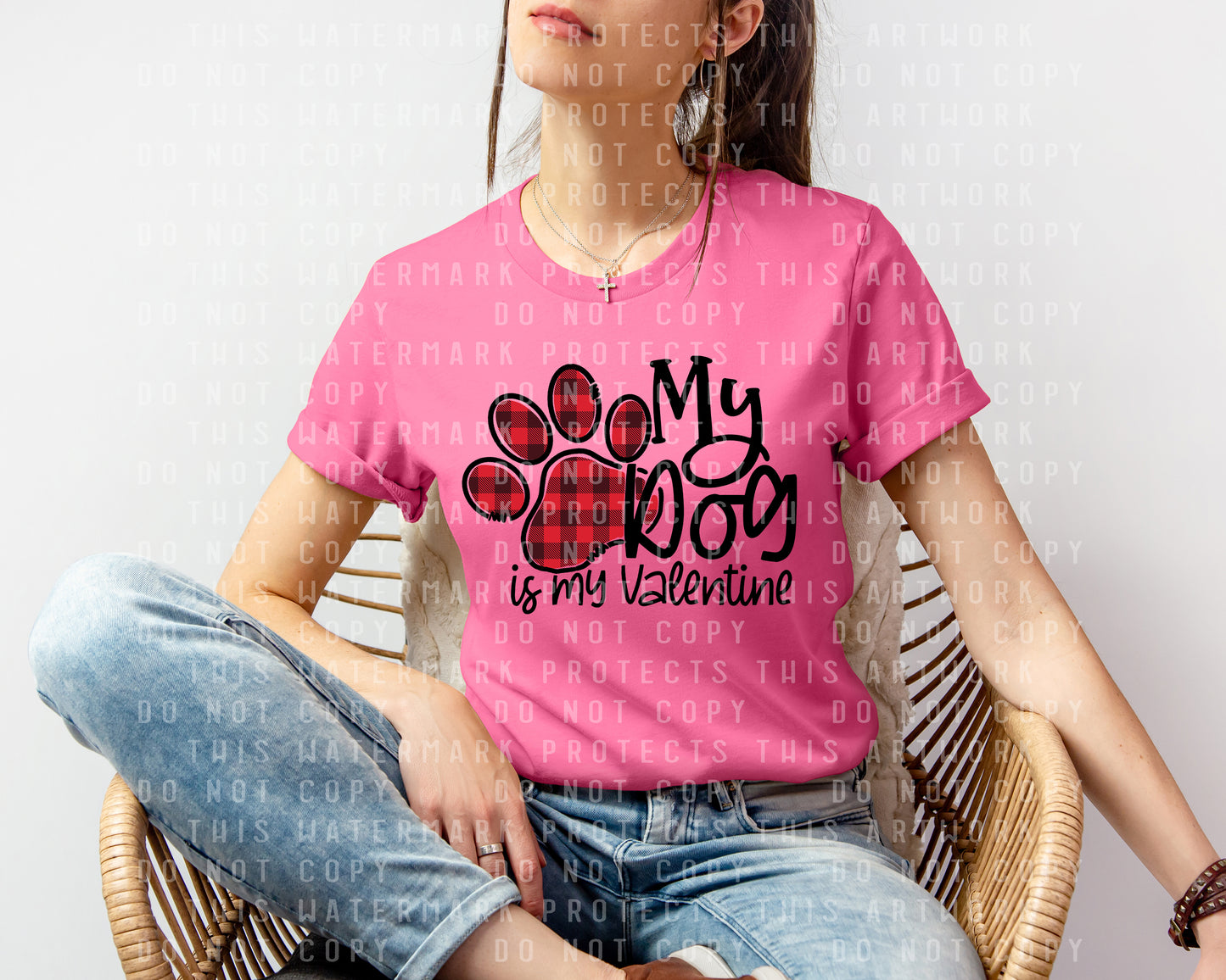 My Dog is My Valentine Graphic Tee
