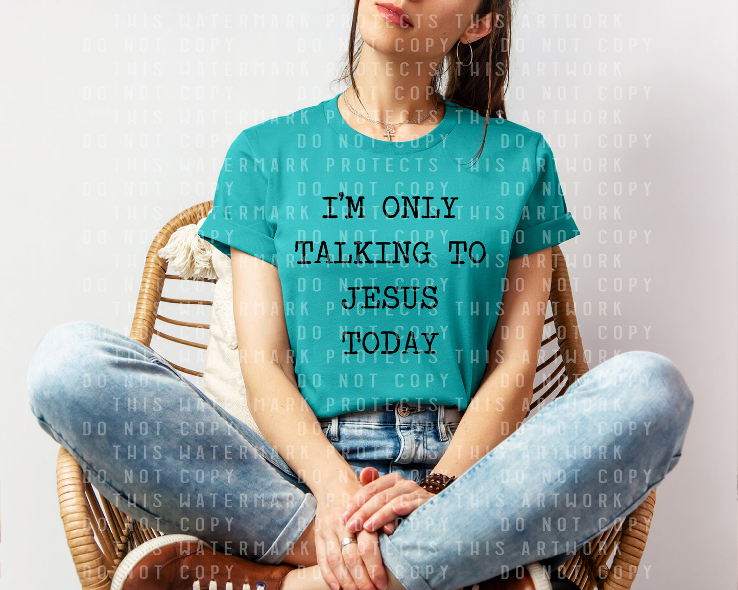 I'm Only Talking to Jesus Today Graphic Tee