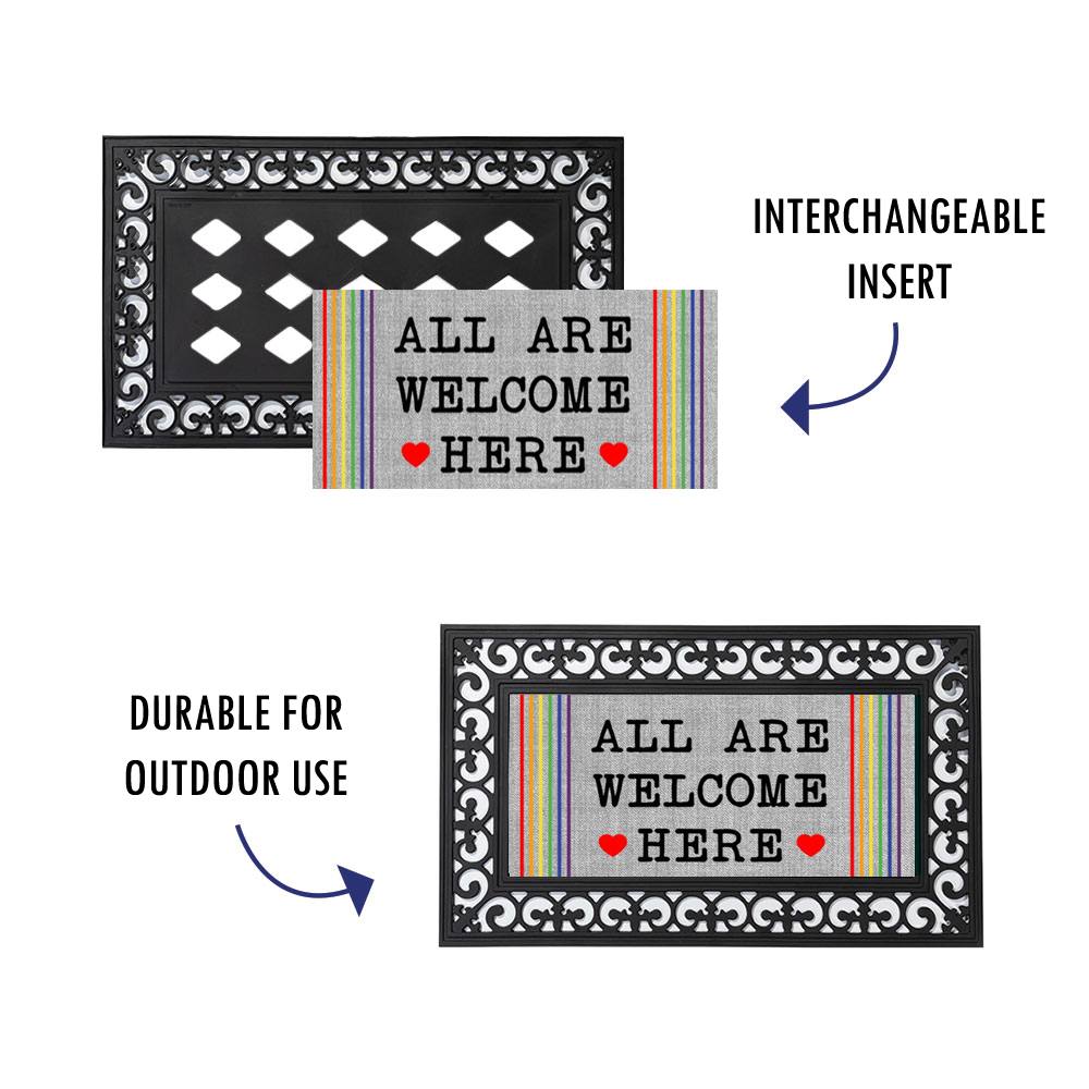 All Are Welcome Here Door Mat