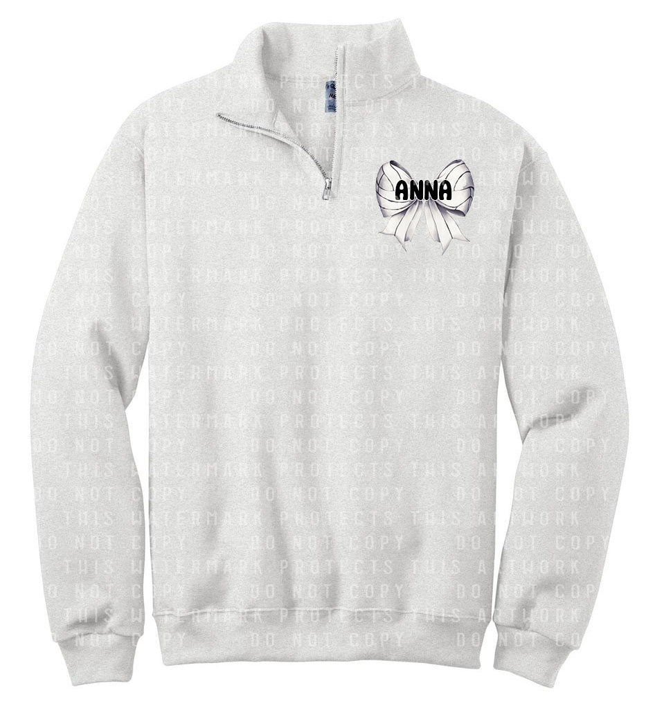 Volleyball Bow Quarter Zip