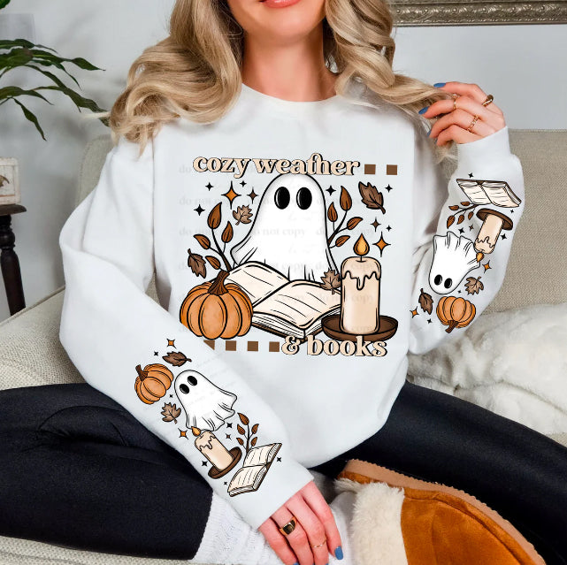 Cozy Weather & Books Graphic Tee