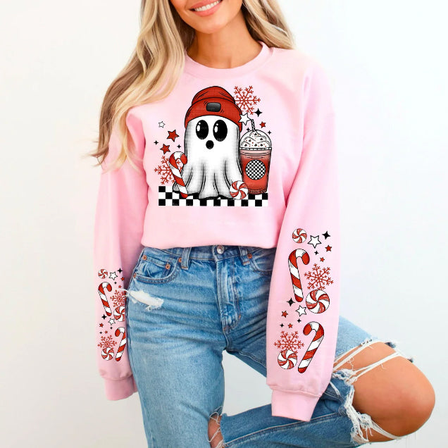 Peppermint Mocha Ghost Graphic Tee