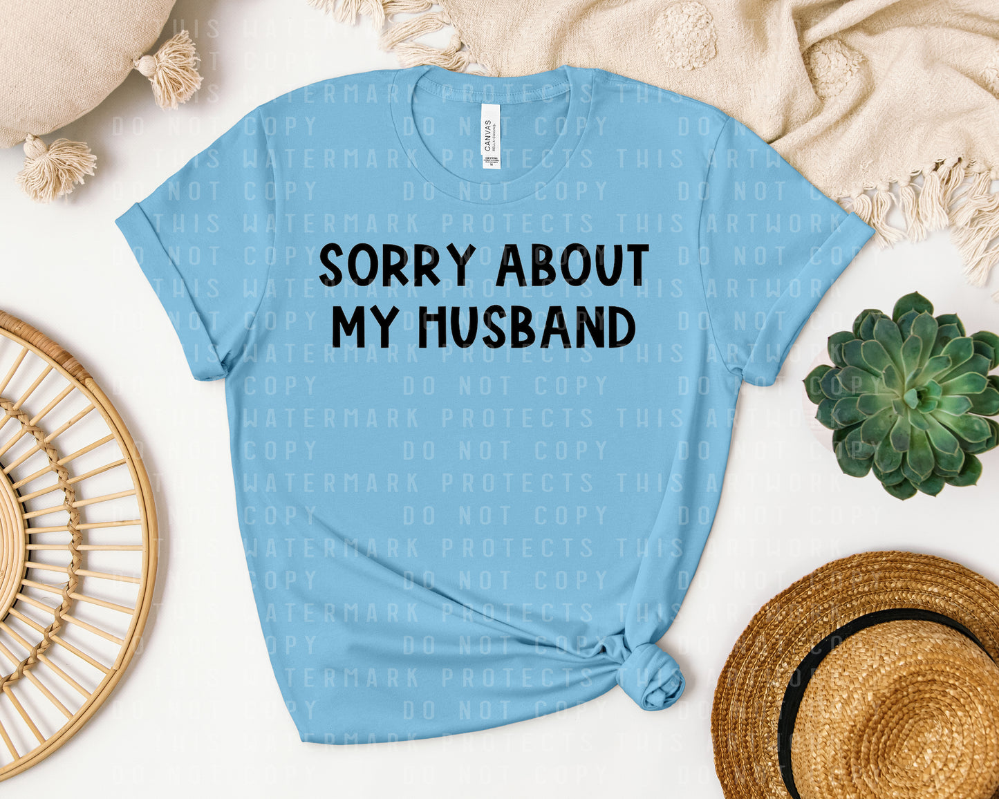 Sorry About My Husband Graphic Tee