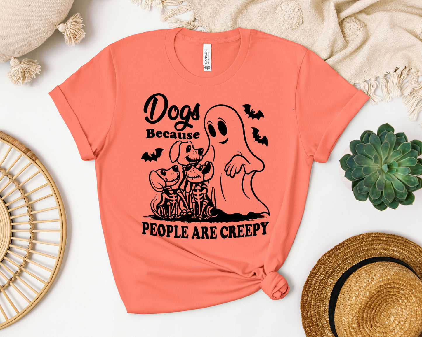 Dogs Because People are Creepy Graphic Tee