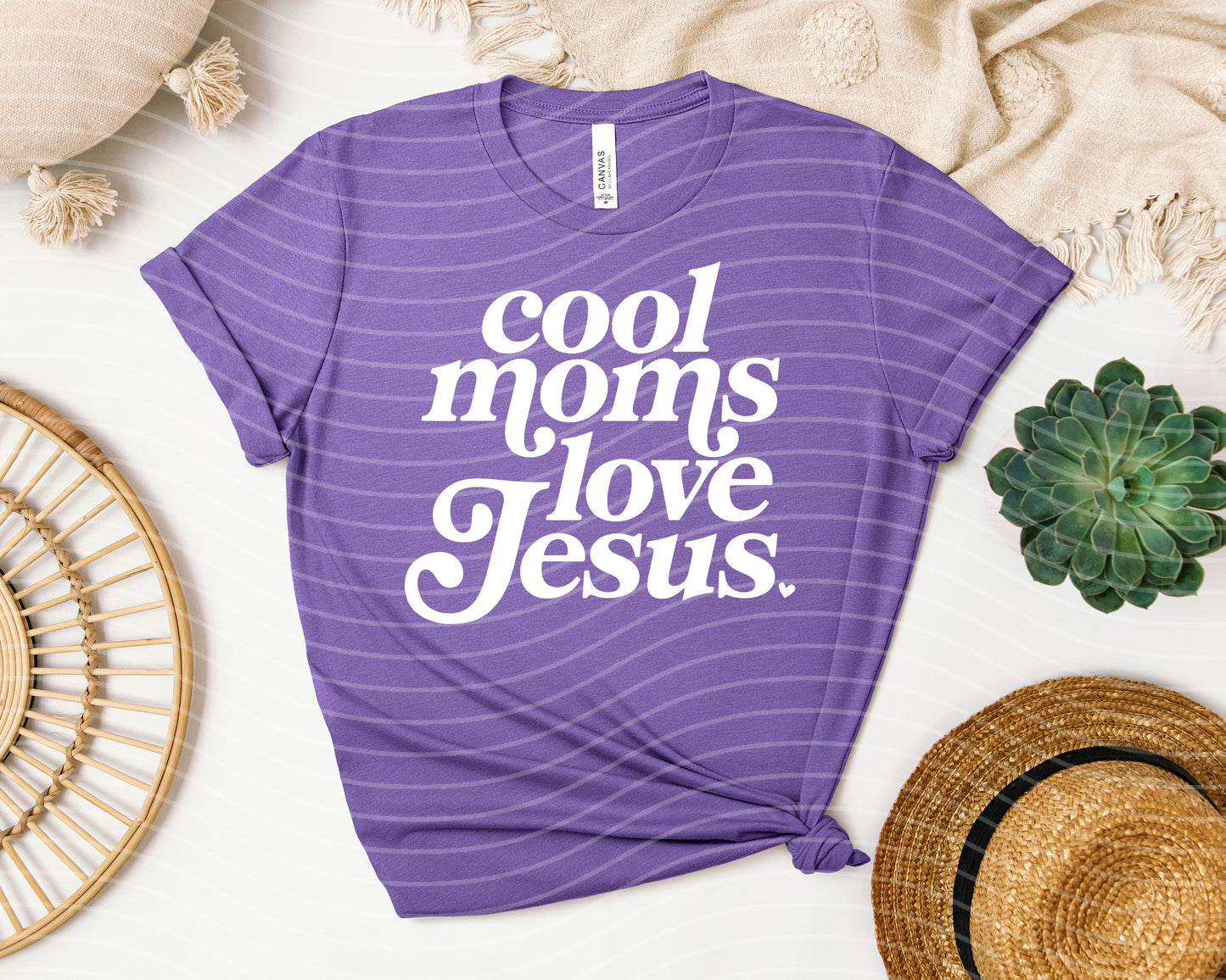 Cool Moms Love Jesus Graphic Tee