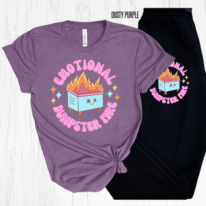 Emotional Dumpster Fire Graphic Tee Graphic Tee