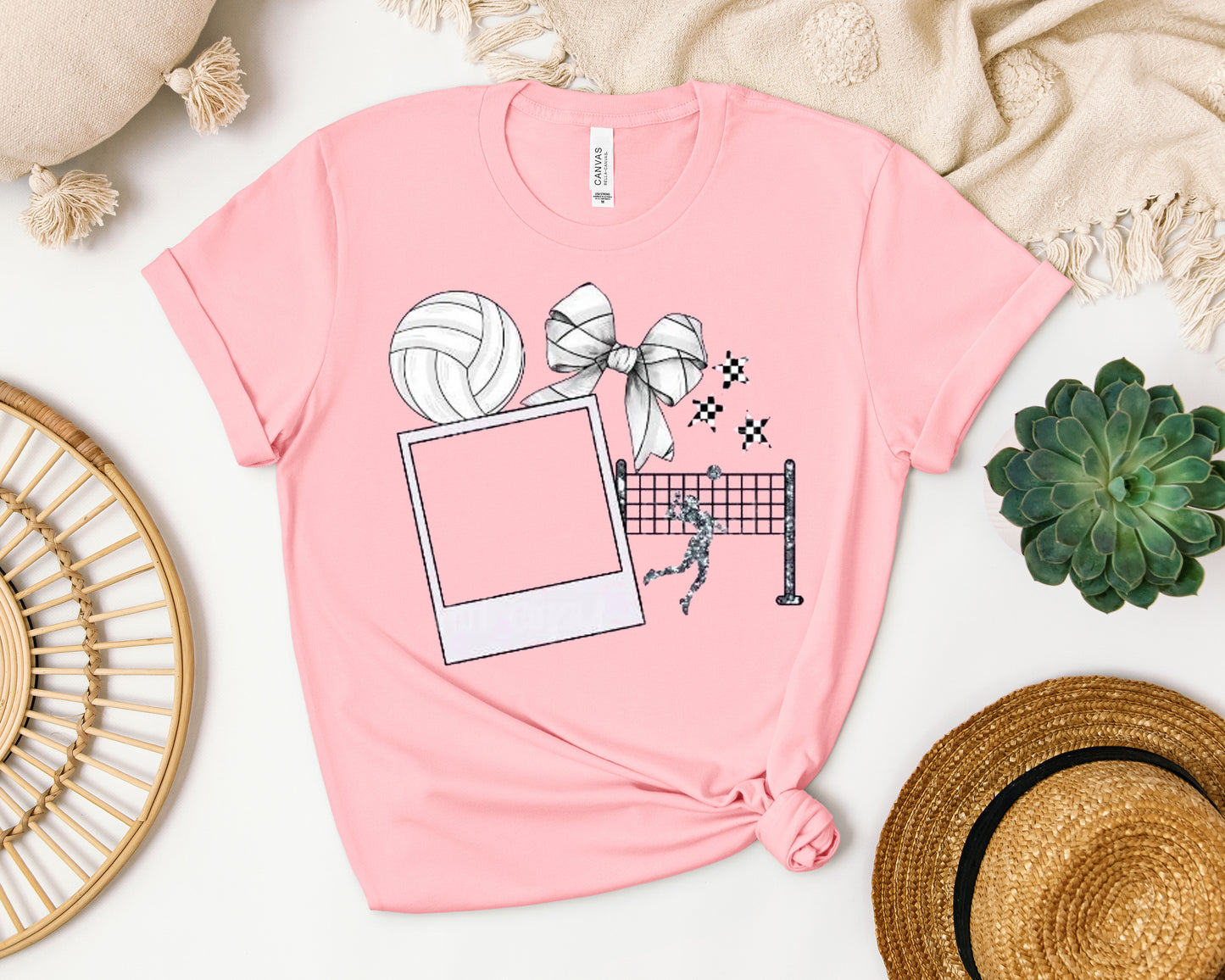 Volleyball Photo Graphic Tee