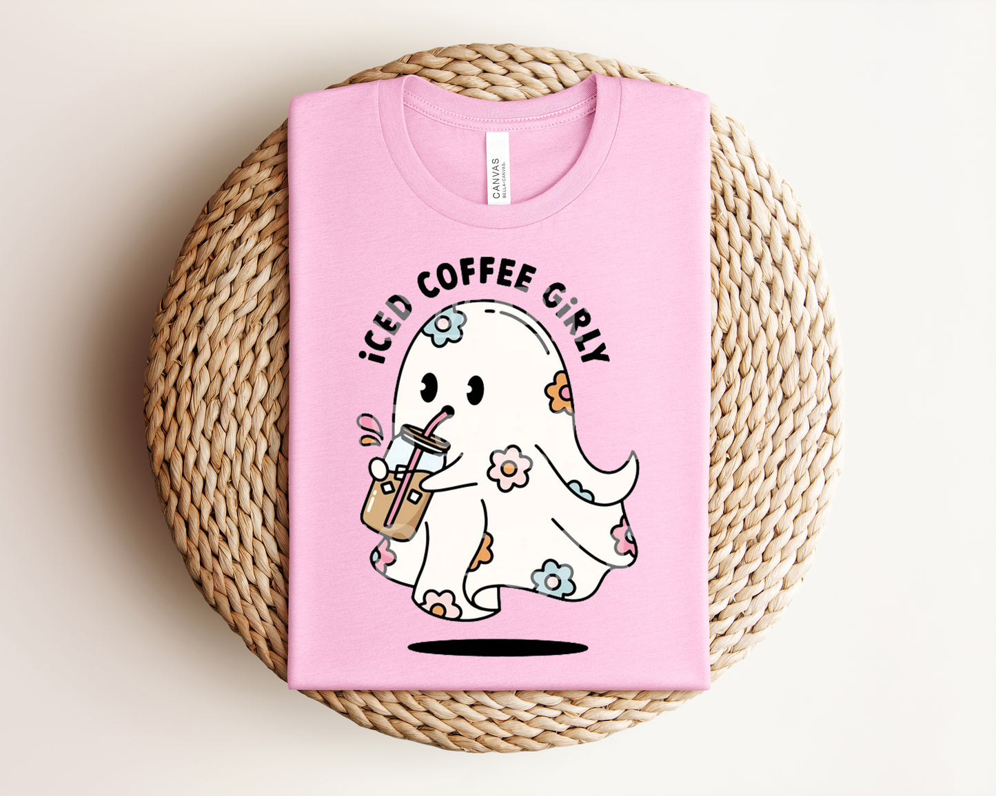 Iced Coffee Girly Graphic Tee