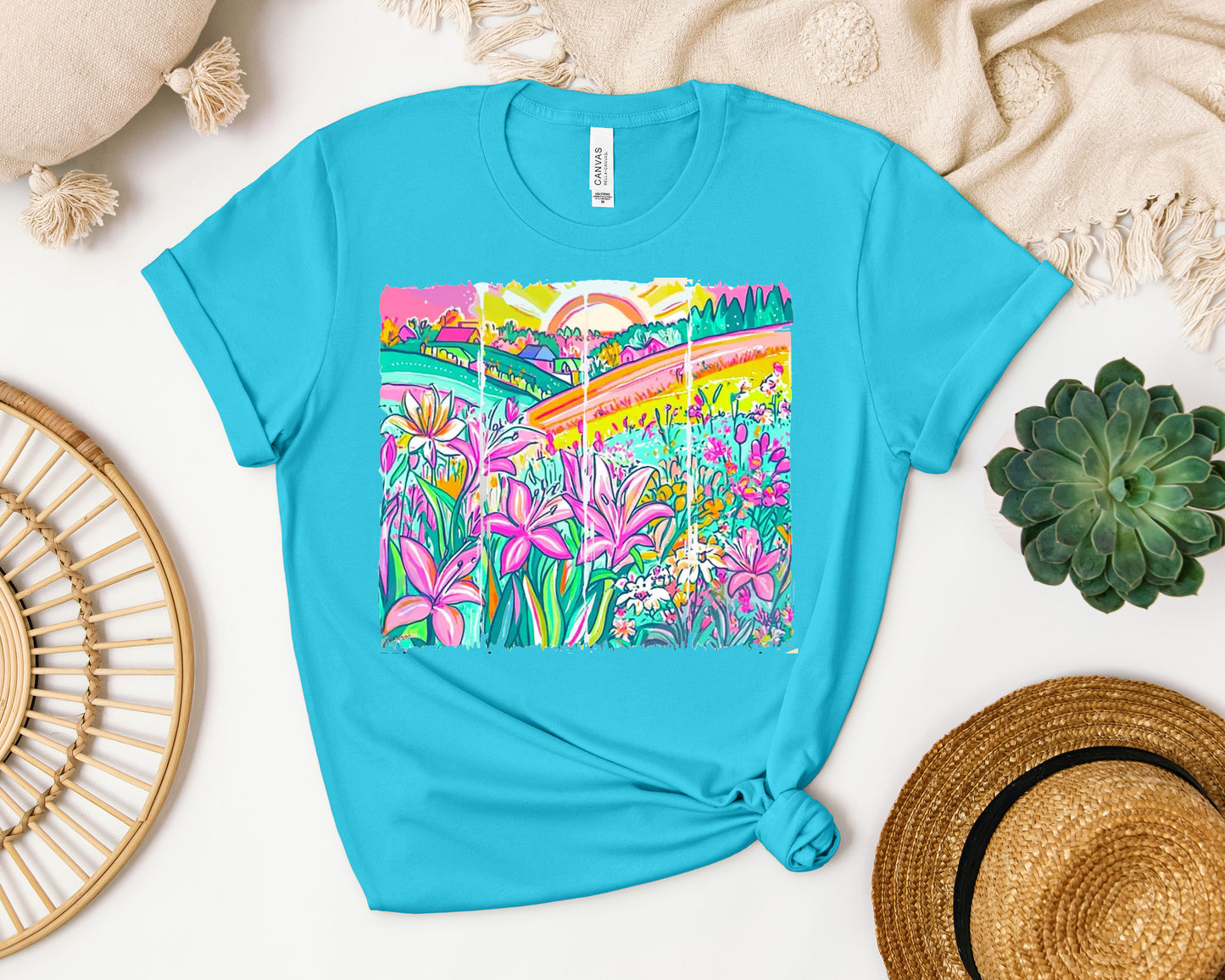 Bright Floral Graphic Tee