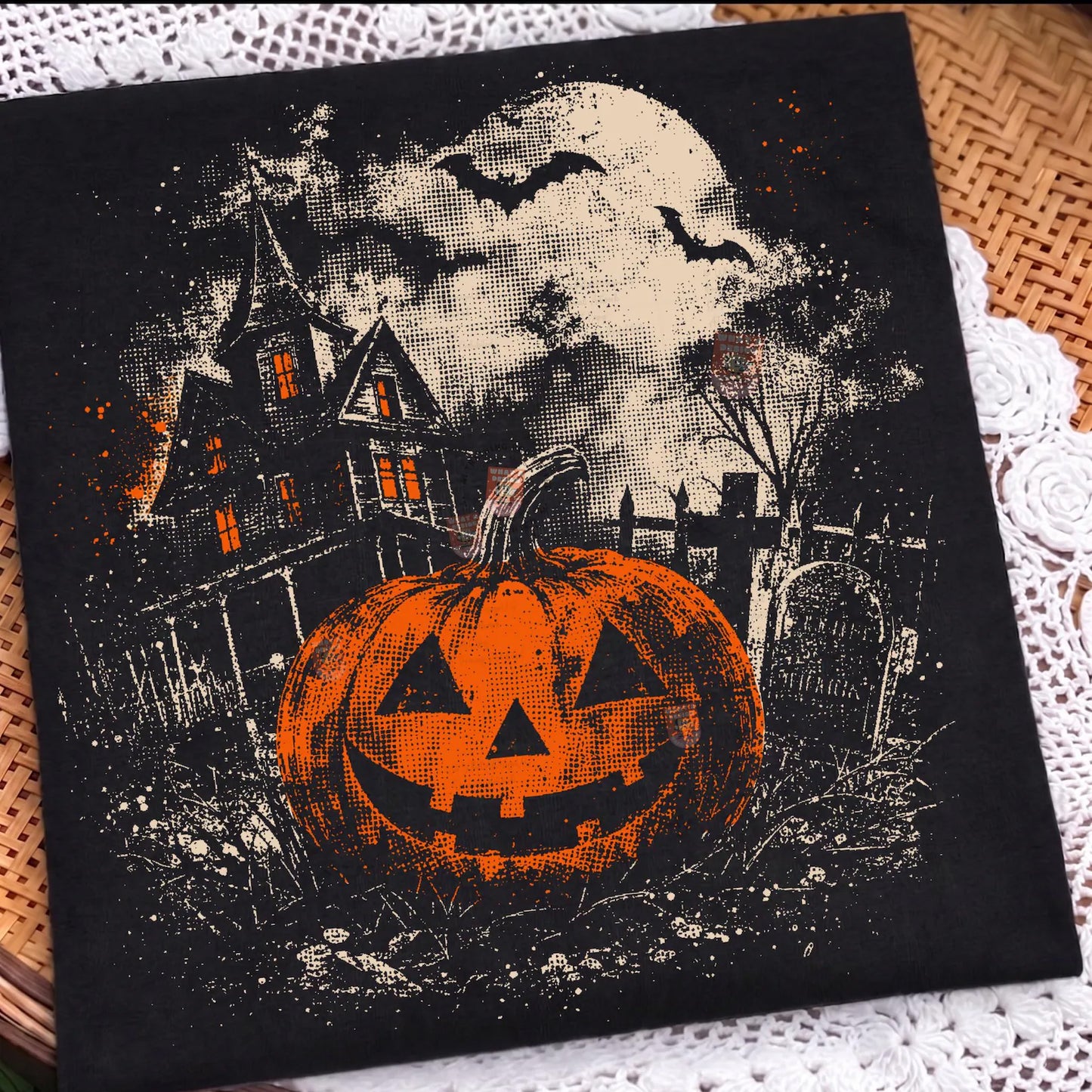 Haunted House Pumpkin Graphic Tee