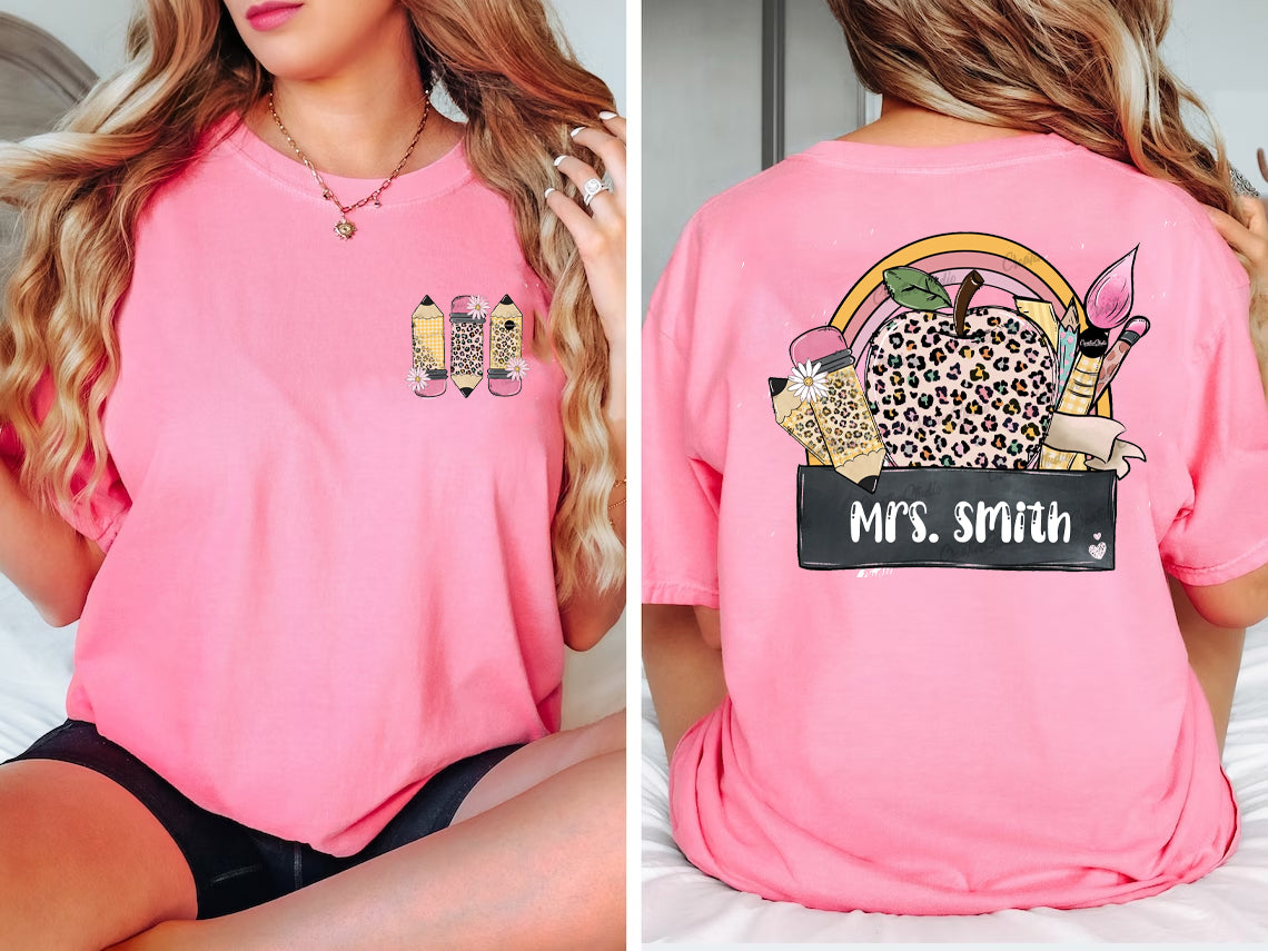 Teacher Customize with Your Name Graphic Tee