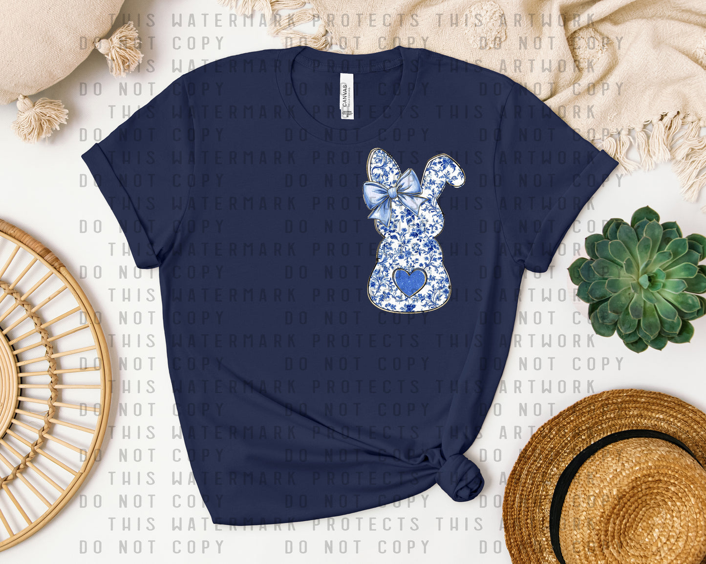 Blue Bunny Graphic Tee