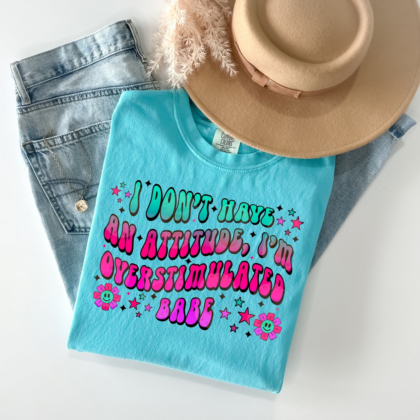 I Don't Have an Attitude Graphic Tee