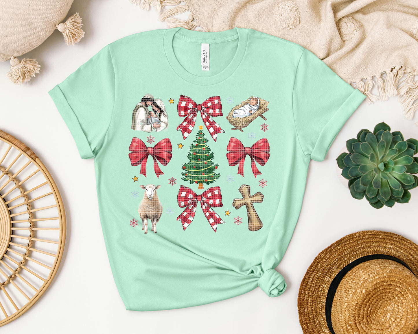 Nativity Coquette Graphic Tee