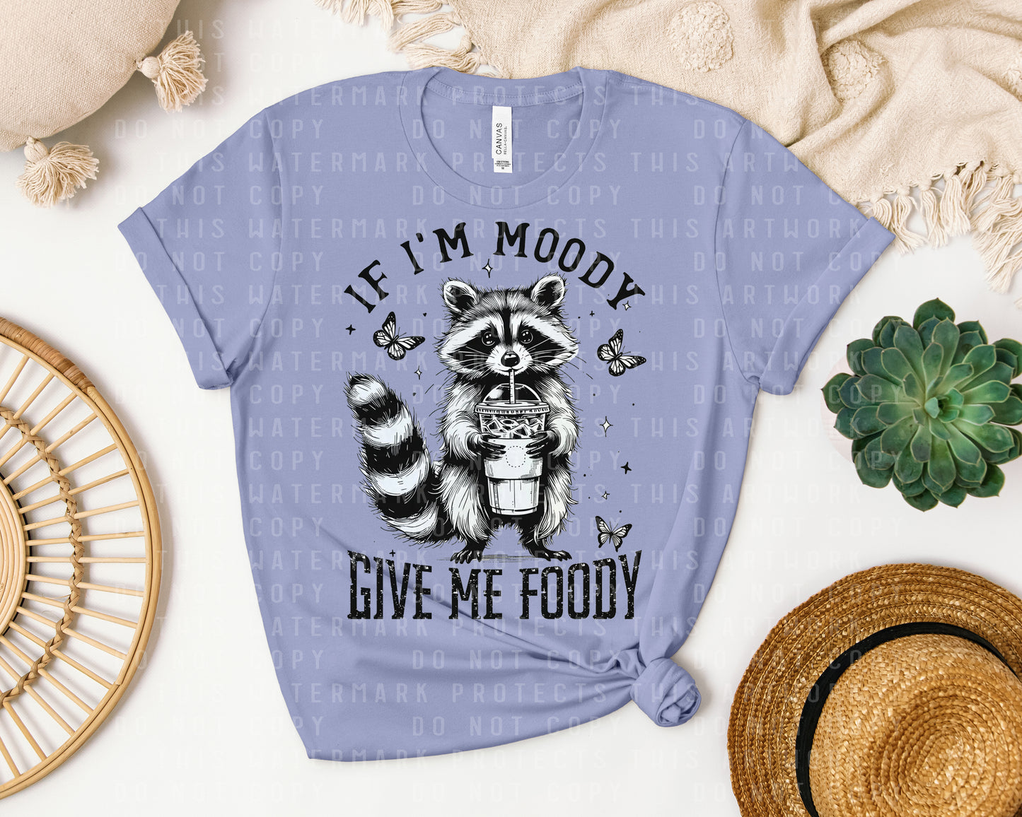 If I'm Moody Give Me Foody Graphic Tee