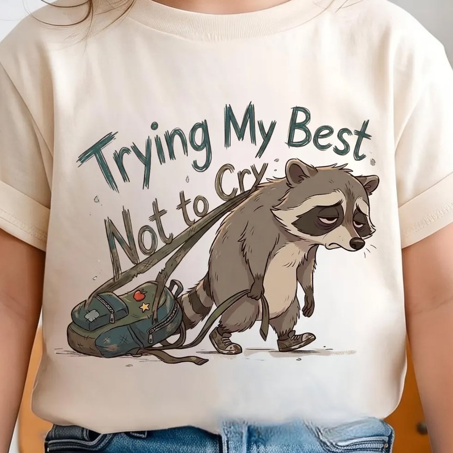 Trying My Best Not to Cry Graphic Tee