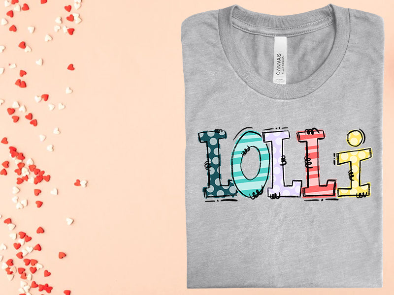 Customized Grandma Doodle Graphic Tee Graphic Tee