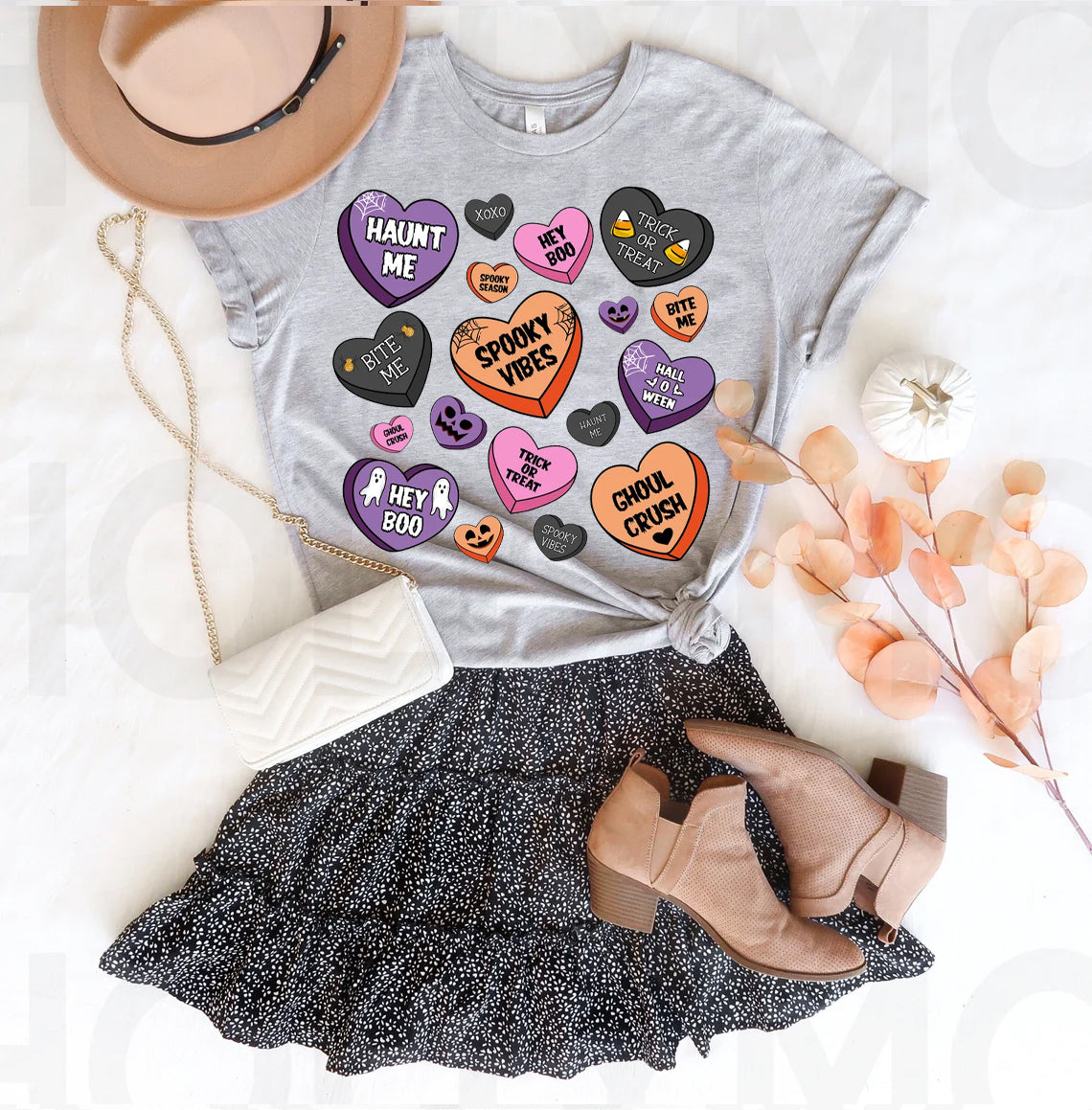 Halloween Hearts Graphic Tee