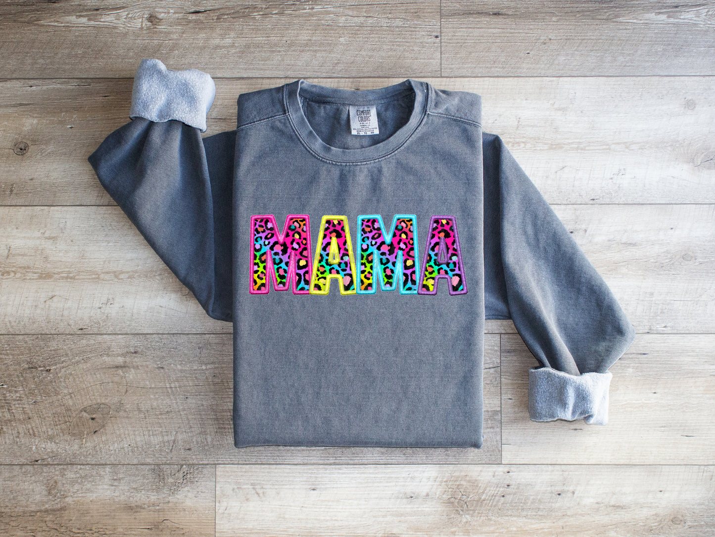 Bright Leopard Mama Graphic Tee