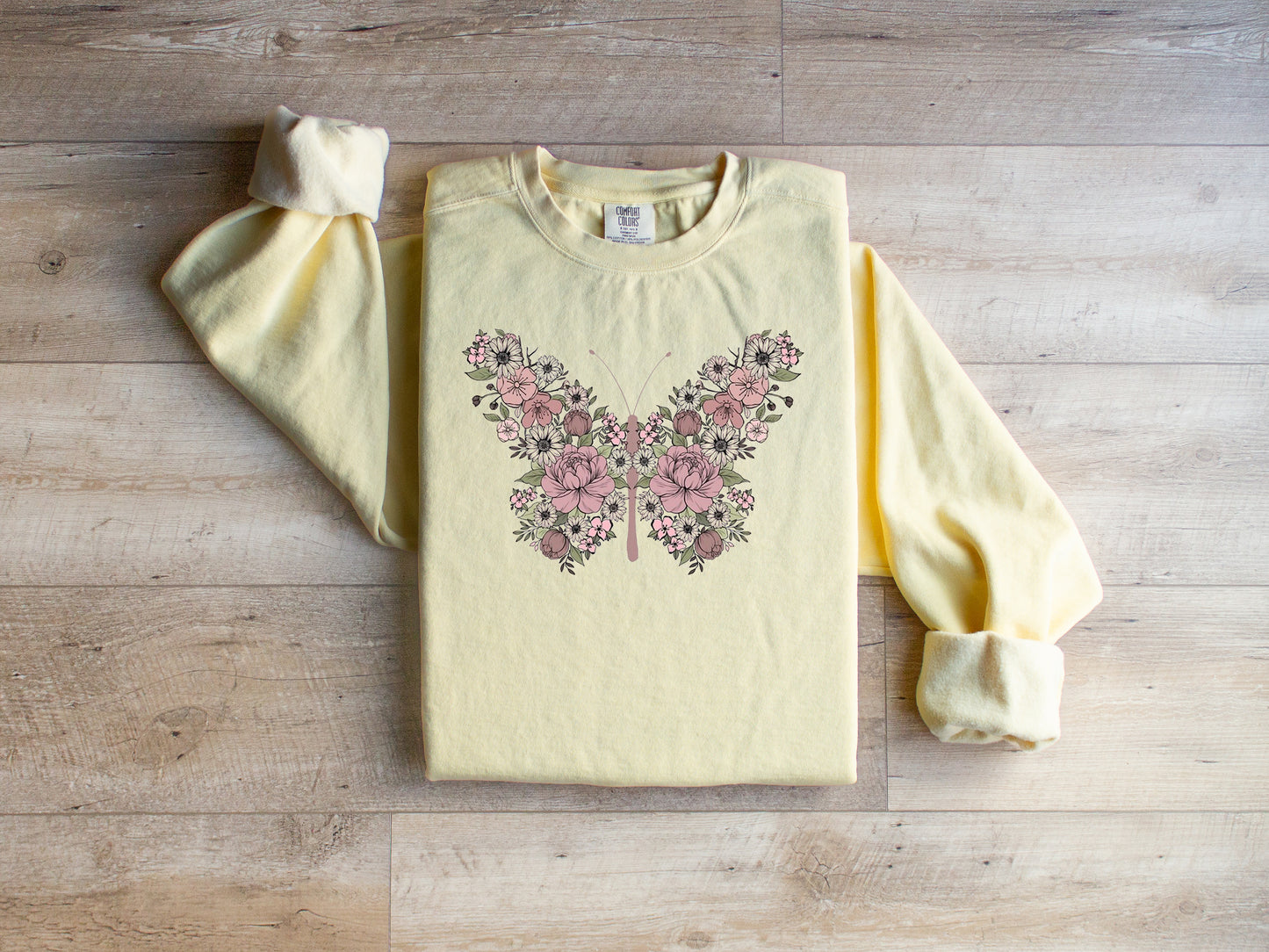 Floral Butterfly Graphic Tee