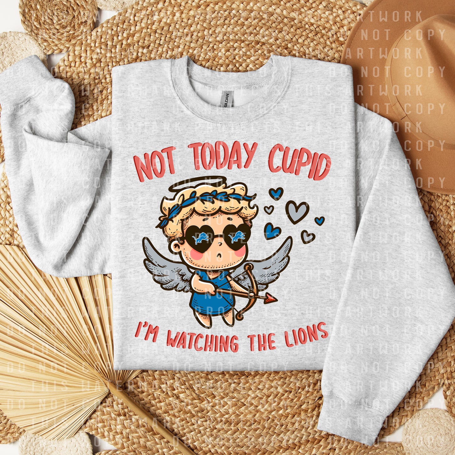 Lions Not Today Cupid Graphic Tee