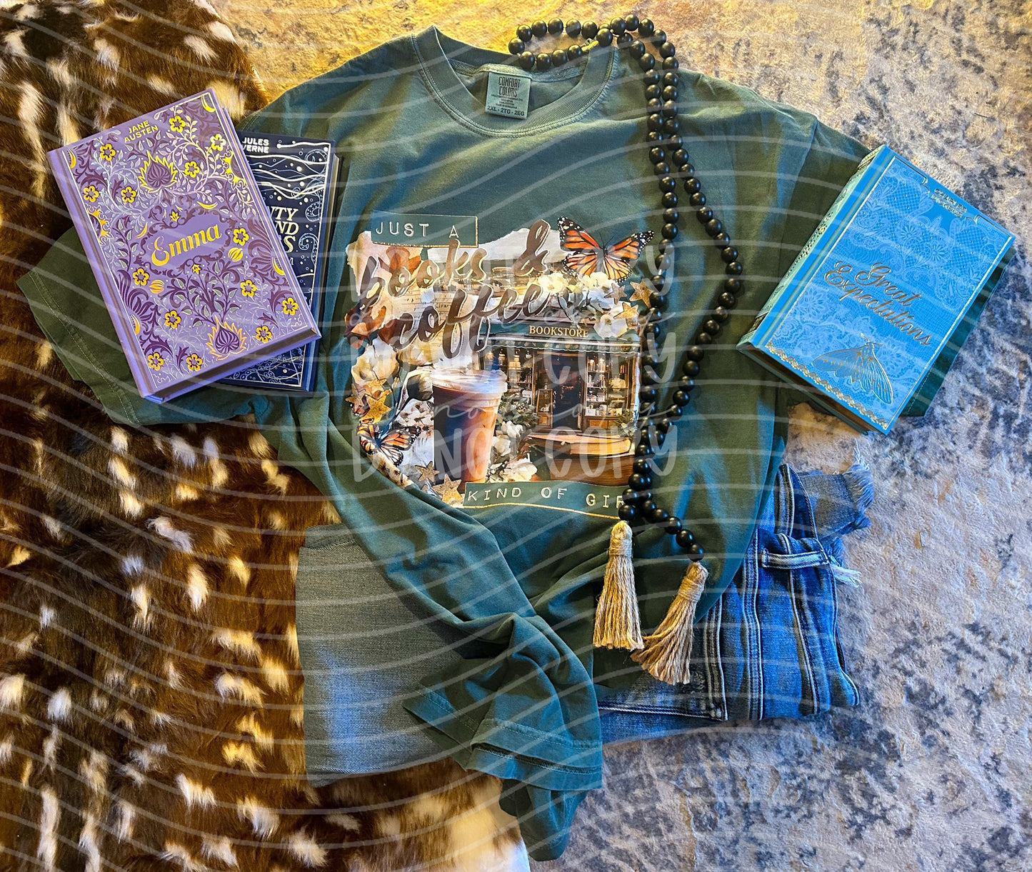 Just a Books & Coffee Kind of Girl Graphic Tee