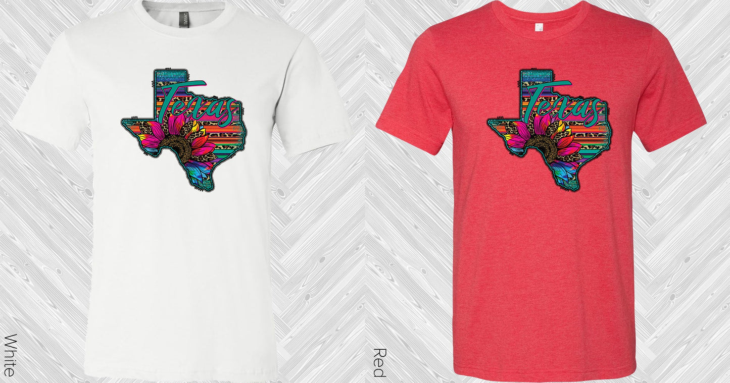 Texas Serape Flower Graphic Tee Graphic Tee